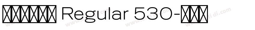 方正书宋简体 Regular 530字体转换
